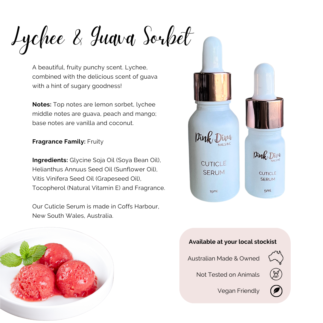 Lychee and Guava Sorbet